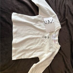 Zara Baby 3-6 months Cream Long Sleeve Top